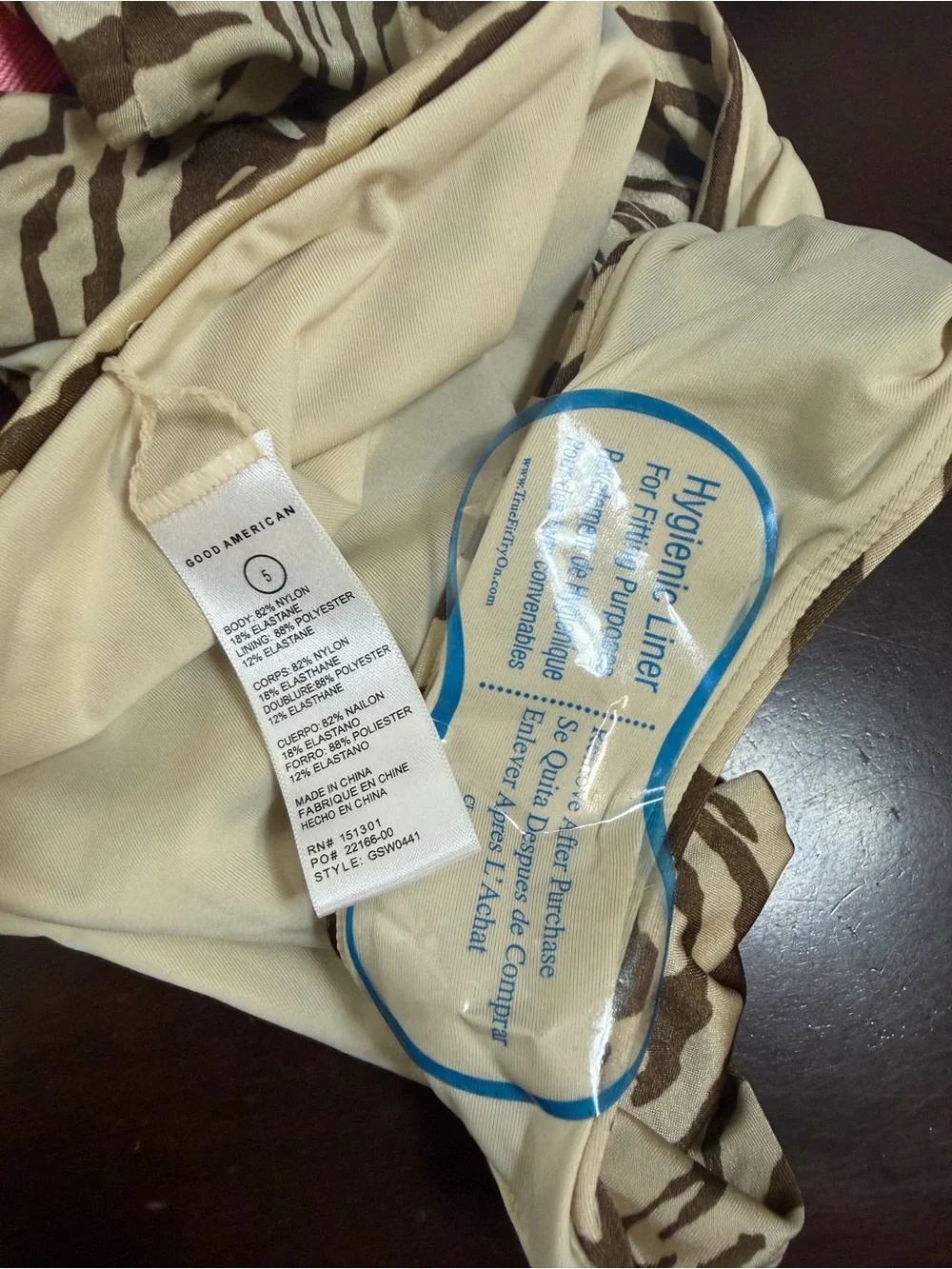 Good American Zebra Print Bikini Bottom Women’s 2XL Size 5 NWT